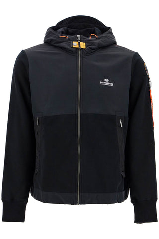 e

trident hooded zip-up sweat PMFLRE09 BLACK