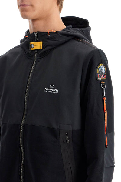 e

trident hooded zip-up sweat PMFLRE09 BLACK