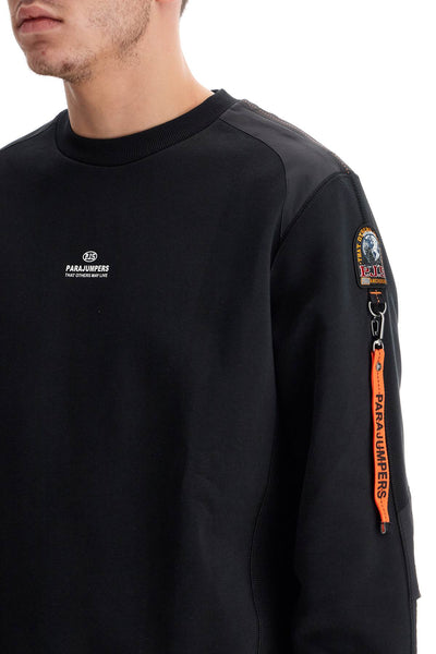PARAJUMPERS sabre crewneck sweat PMFLRE10 BLACK | Italystation.com - Shop Now at italystation.com