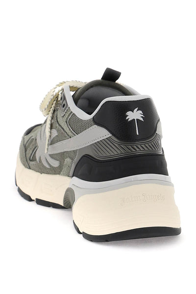 palm runner sneakers for PMIA098S24LEA001 DARK GREY GREY