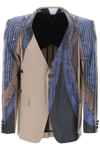 sleeveless blazer with trom PM J024 BEIGE