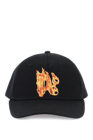 burning monogram baseball cap PMLB094R24FAB008 BLACK GOLD