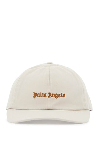 baseball cap with embroidered logo PMLB104F24FAB001 LIGHT BEIGE GOLDEN BROWN