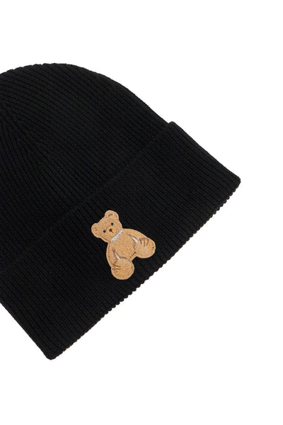 "beanie hat - bear in PMLC030F24KNI006 BLACK BROWN