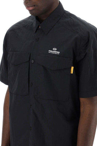pete nylon poplin shirt in PMSISJ03 BLACK