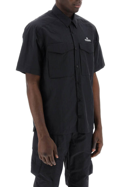 pete nylon poplin shirt in PMSISJ03 BLACK