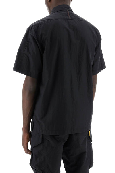 pete nylon poplin shirt in PMSISJ03 BLACK