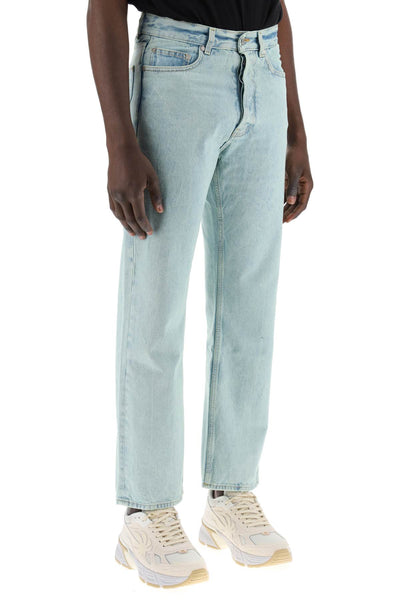 "denim overdyed PMYA040S24DEN001 MINT OFF WHITE