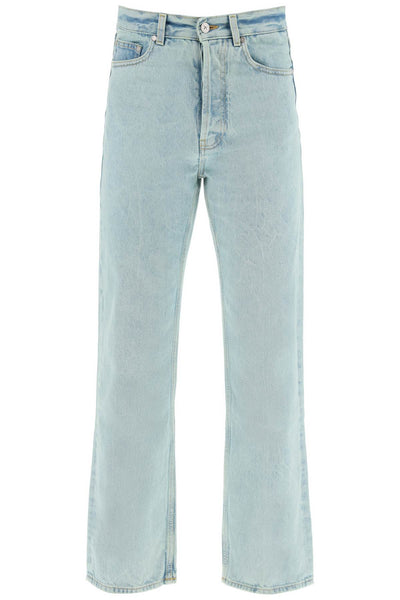 "denim overdyed PMYA040S24DEN001 MINT OFF WHITE