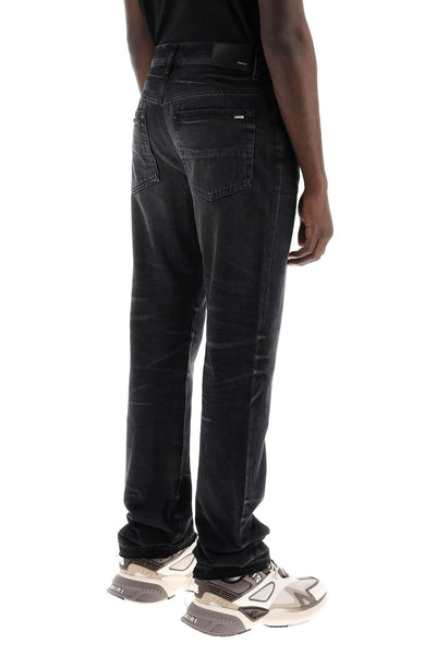 straight cut loose jeans PS24MDF022 FADED BLACK