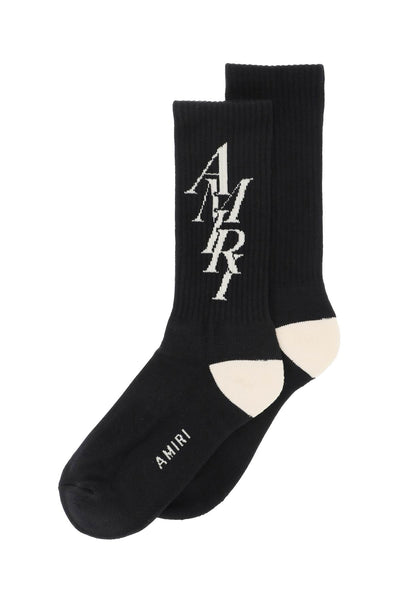 stack logo socks PS24MHR001 BLACK