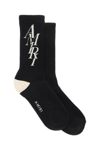 stack logo socks PS24MHR001 BLACK