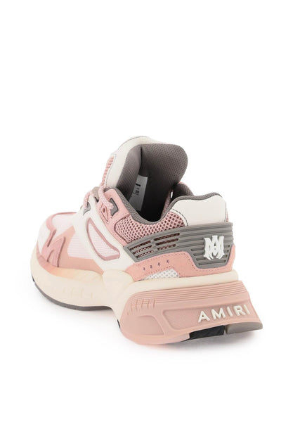 mesh and leather ma sneakers in 9 PS24WFS019 PINK