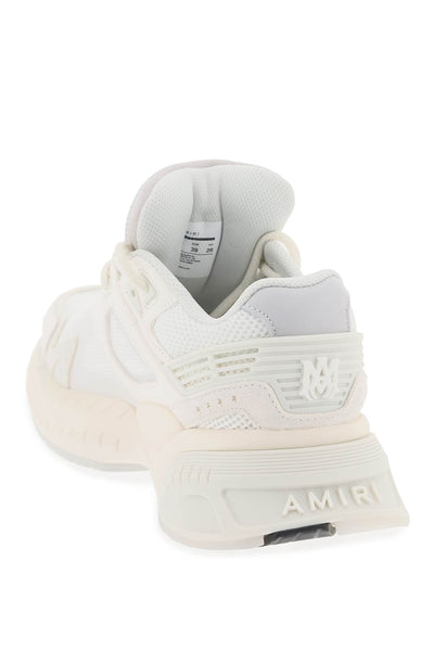 mesh and leather ma sneakers in 9 PS24MFS021 WHITE