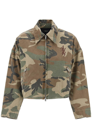 "workwear style camouflage jacket PS24WJ012 GREEN CAMO