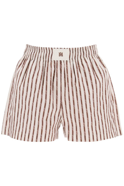 striped pajama shorts PS24WPB001 ALABASTER