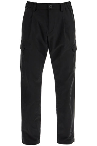 black polyester pants with patch pockets PT000076U 12503Z NERO