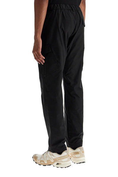 black polyester pants with patch pockets PT000076U 12503Z NERO