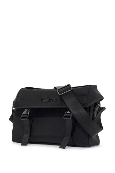 black shoulder bag in polyamide with spacious compartment PTM0021 16806815 NERO