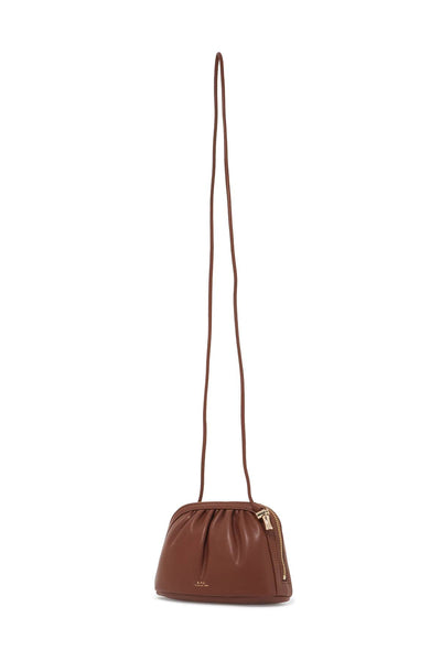 mini ninon shoulder bag with strap PUAAT F61765 NOISETTE