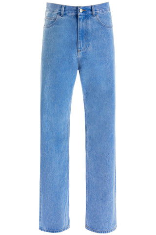 straight leg organic denim jeans PUJU0021A2 USCW91 COBALT