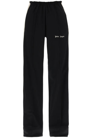 track pants with contrast bands PWCJ010S24FAB001 BLACK OFF WHITE