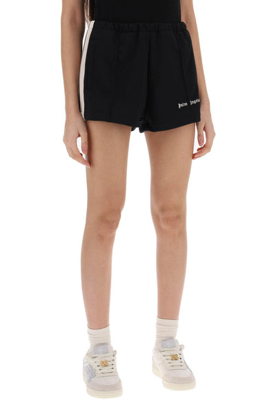 track shorts with contrast bands PWCL005S24FAB001 BLACK OFF WHITE