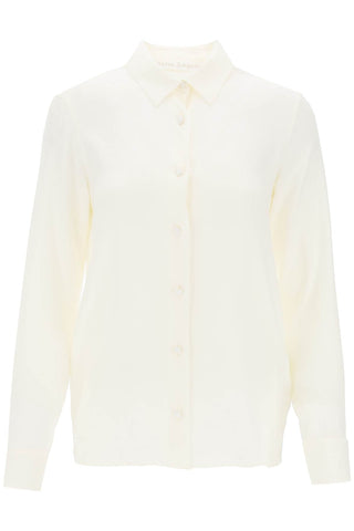 monogram satin shirt PWGE007R24FAB001 OFF WHITE OFF WHITE
