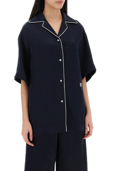 short-sleeved pajama PWGG005S24FAB002 NAVY BLUE