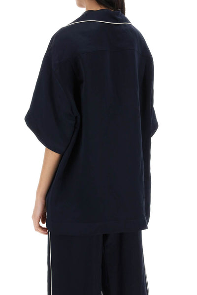 short-sleeved pajama PWGG005S24FAB002 NAVY BLUE