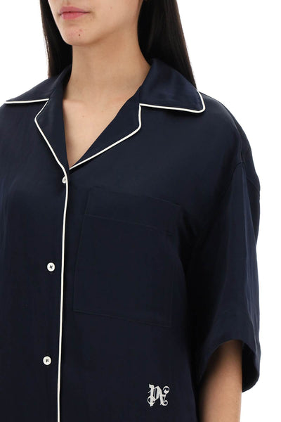 short-sleeved pajama PWGG005S24FAB002 NAVY BLUE
