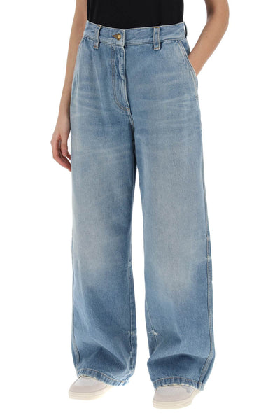 wide leg jeans PWYB027S24DEN002 LIGHT BLUE L