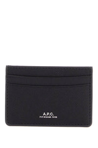 minimalist black calfskin credit card holder PXBJQ H63028 NOIR