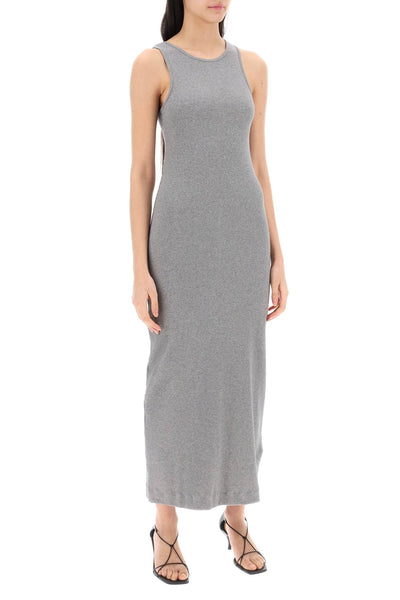 maxi lovelo organic cotton dress in Q71679017 GREY MELANGE