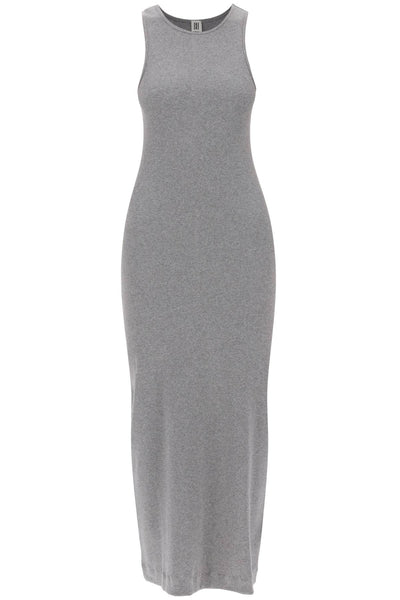 maxi lovelo organic cotton dress in Q71679017 GREY MELANGE