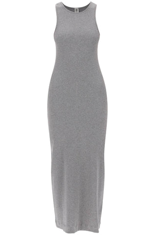 maxi lovelo organic cotton dress in Q71679017 GREY MELANGE