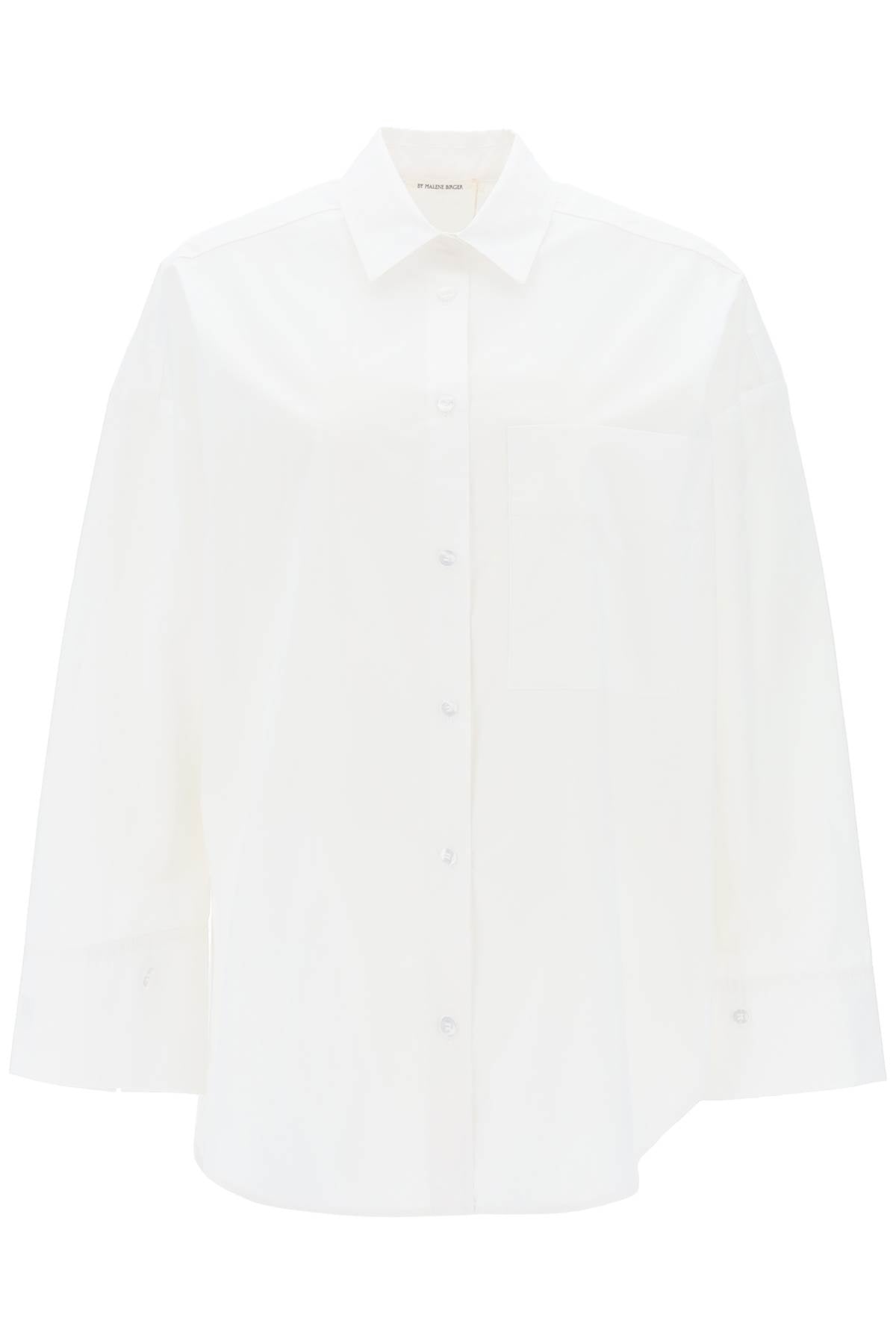 derris shirt in organic poplin Q71873024Z PURE WHITE