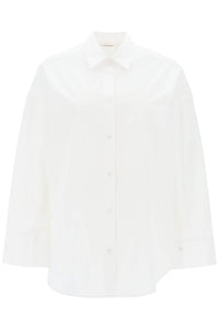 derris shirt in organic poplin Q71873024Z PURE WHITE