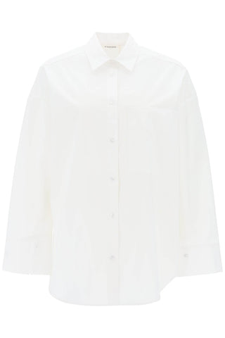 derris shirt in organic poplin Q71873024Z PURE WHITE