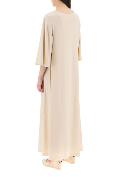 "yalia maxi dress in jersey Q72365005 OYSTER GRAY