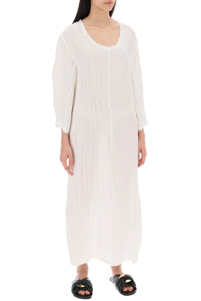 "organic linen miolla dress Q72397003 PURE WHITE