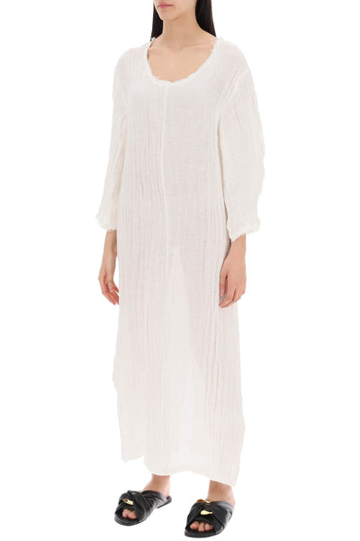 "organic linen miolla dress Q72397003 PURE WHITE