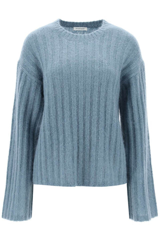 ribbed knit pullover sweater Q72535001 COOL WATER