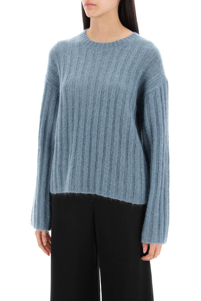 ribbed knit pullover sweater Q72535001 COOL WATER