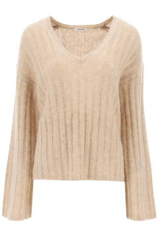 cimone sweater in flat-ribbed knit Q72535002 TWILL BEIGE