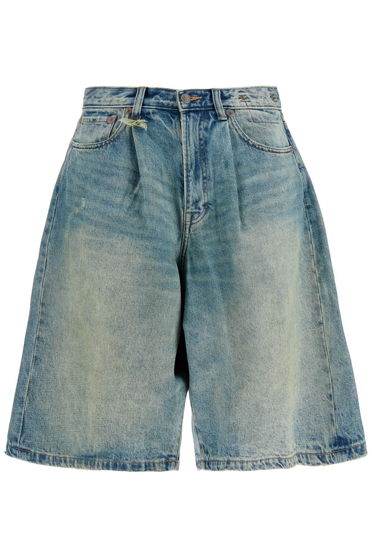 denim baggy bermuda shorts R13WD152 D206A ARNETT INDIGO