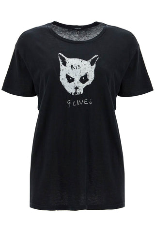 nine lives t-shirt R13WK001 K112B BLACK