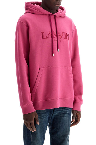 hooded sweatshirt with embroidered logo RM HO0009 J210 A24 FUCHSIA