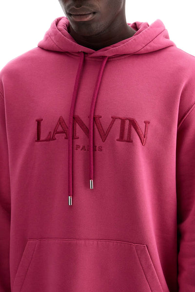 hooded sweatshirt with embroidered logo RM HO0009 J210 A24 FUCHSIA