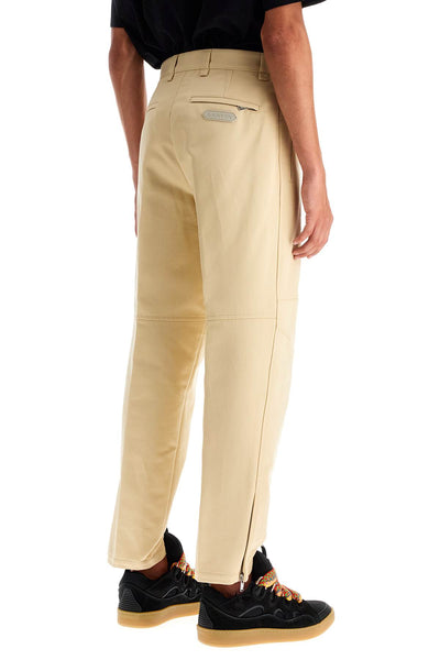 biker gabardine trousers RM TR0005 5965 A24 BEIGE FONCÉ